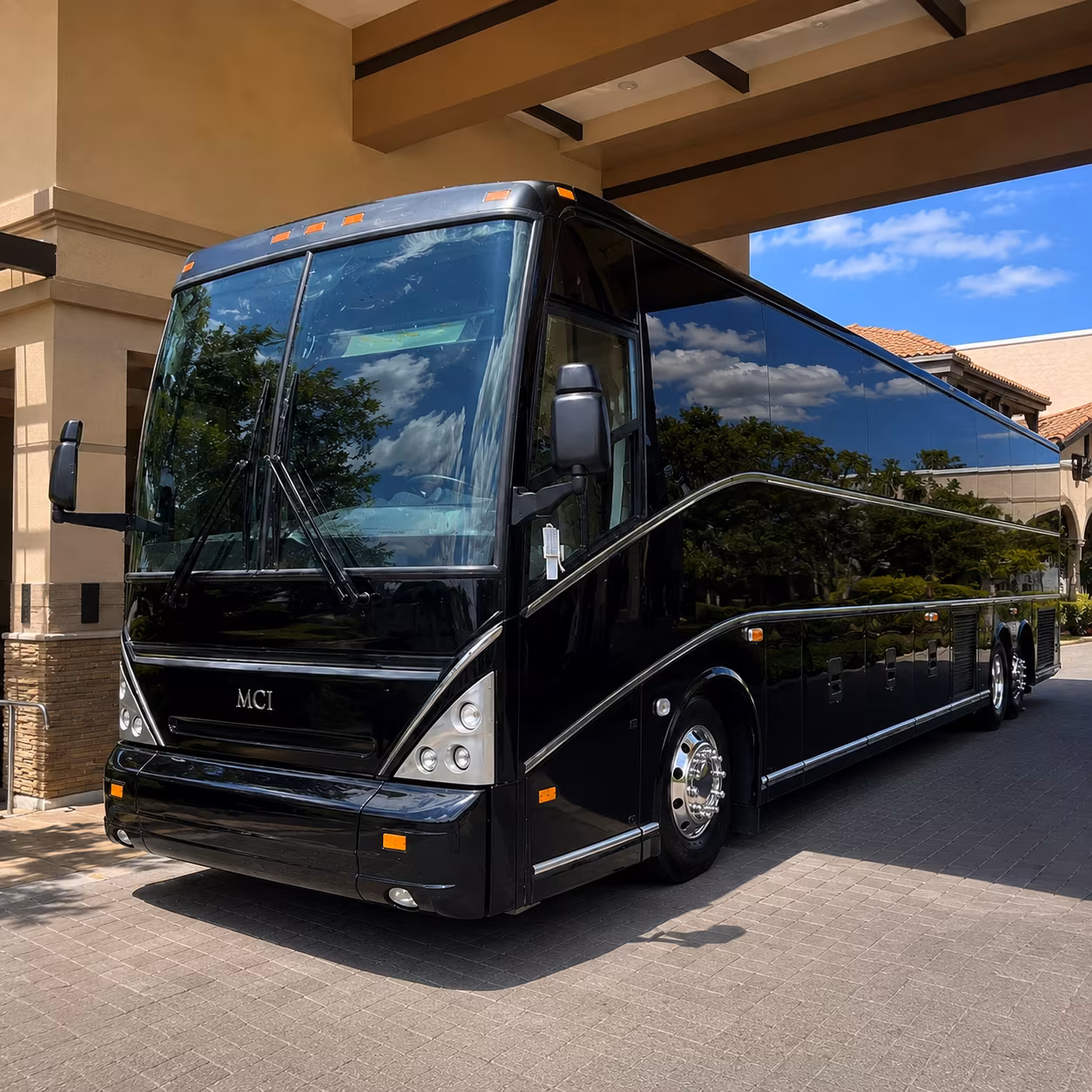 56 passenger charter bus