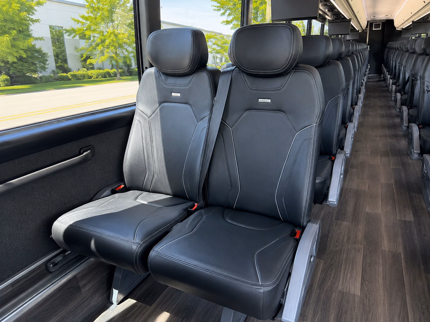 kent charter bus rental interior